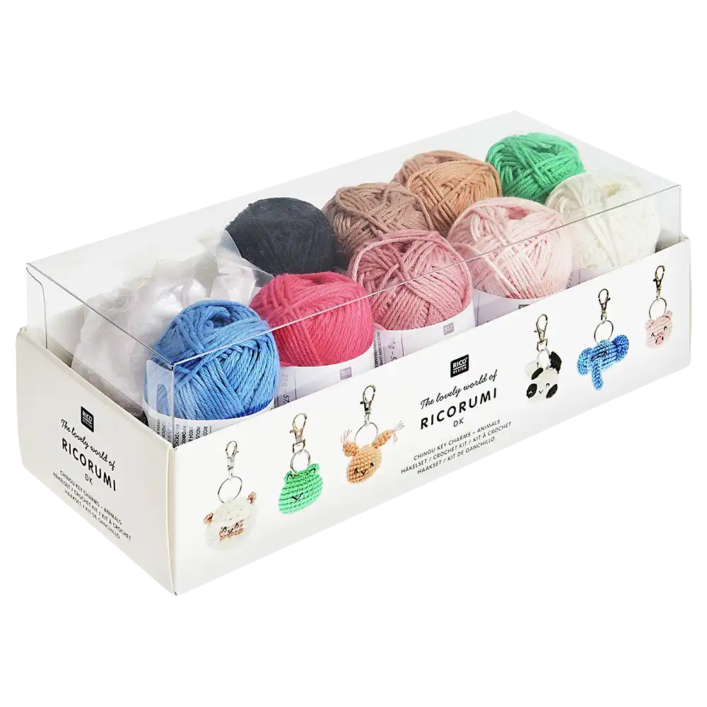 Schlüsselanhänger Chingu Animals (Ricorumi Häkelset)