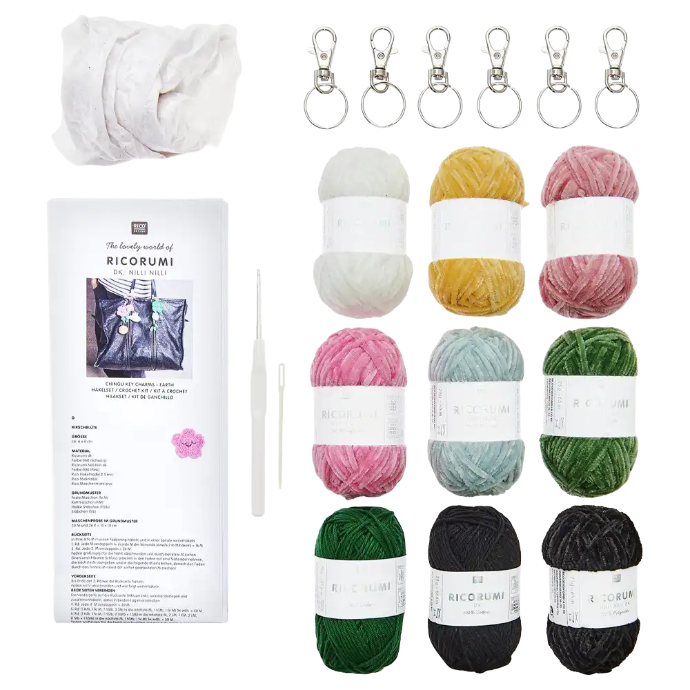 Schlüsselanhänger Chingu Earth (Ricorumi Häkelset)