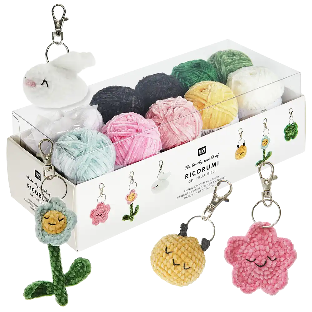 Schlüsselanhänger Chingu Earth (Ricorumi Häkelset)