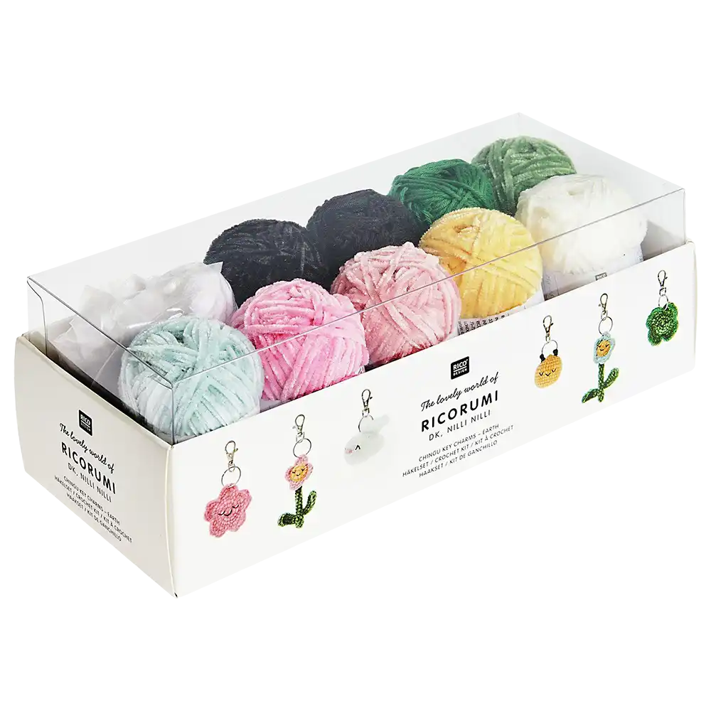 Schlüsselanhänger Chingu Earth (Ricorumi Häkelset)