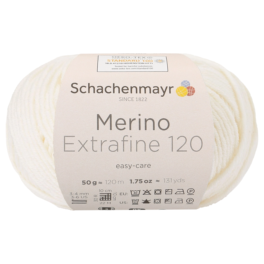 #Farbe_Schachenmayr Merino Extrafine 120 | 00102 Natur