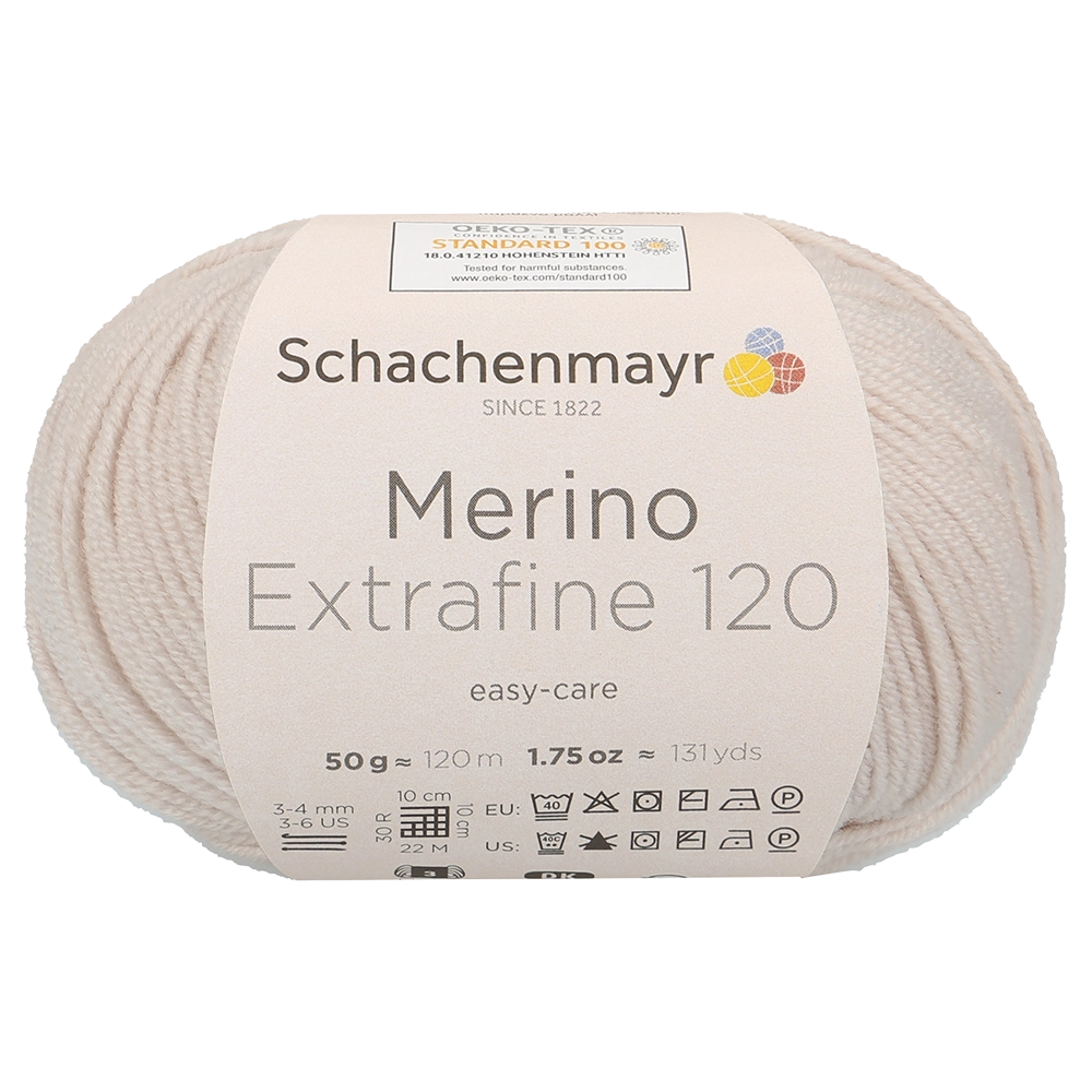 #Farbe_Schachenmayr Merino Extrafine 120 | 00103 Leinen