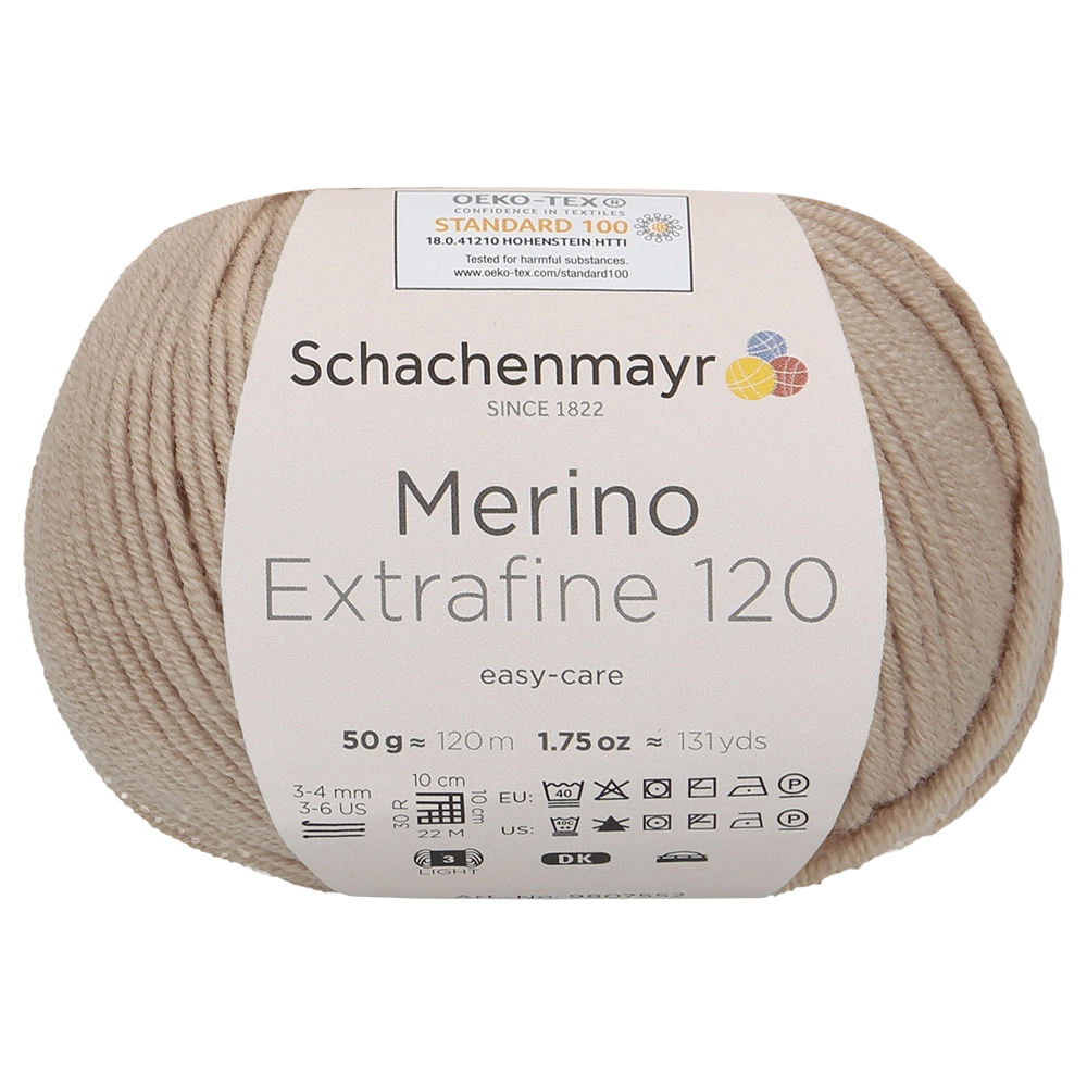 #Farbe_Schachenmayr Merino Extrafine 120 | 00108 Sahara