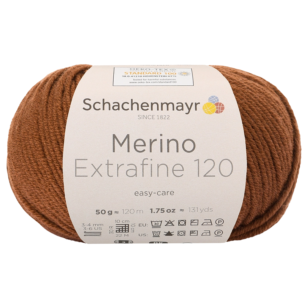 #Farbe_Schachenmayr Merino Extrafine 120 | 00111 Schoko