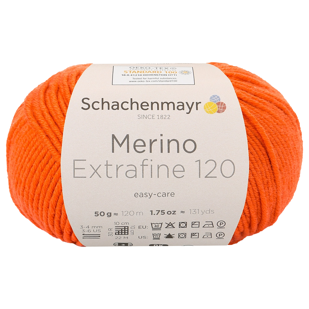 #Farbe_Schachenmayr Merino Extrafine 120 | 00125 Orange