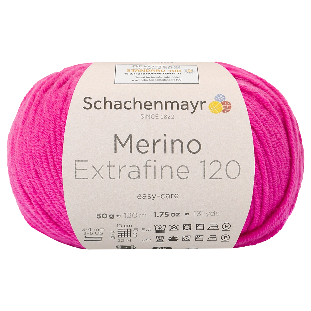 #Farbe_Schachenmayr Merino Extrafine 120 | 00137 Pink