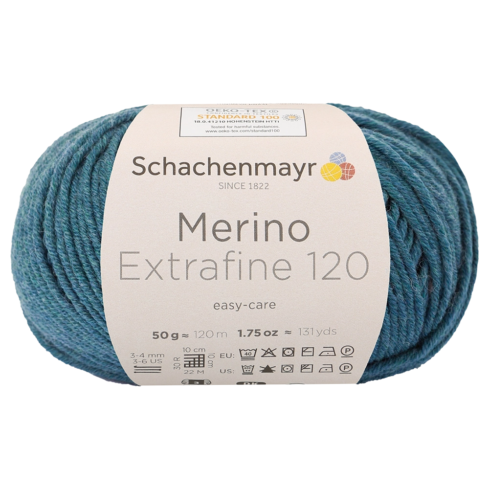 #Farbe_Schachenmayr Merino Extrafine 120 | 00166 Meerblau meliert