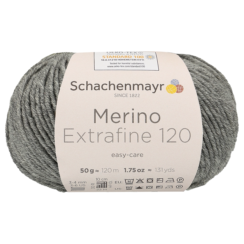 #Farbe_Schachenmayr Merino Extrafine 120 | 00192 Mittelgrau meliert