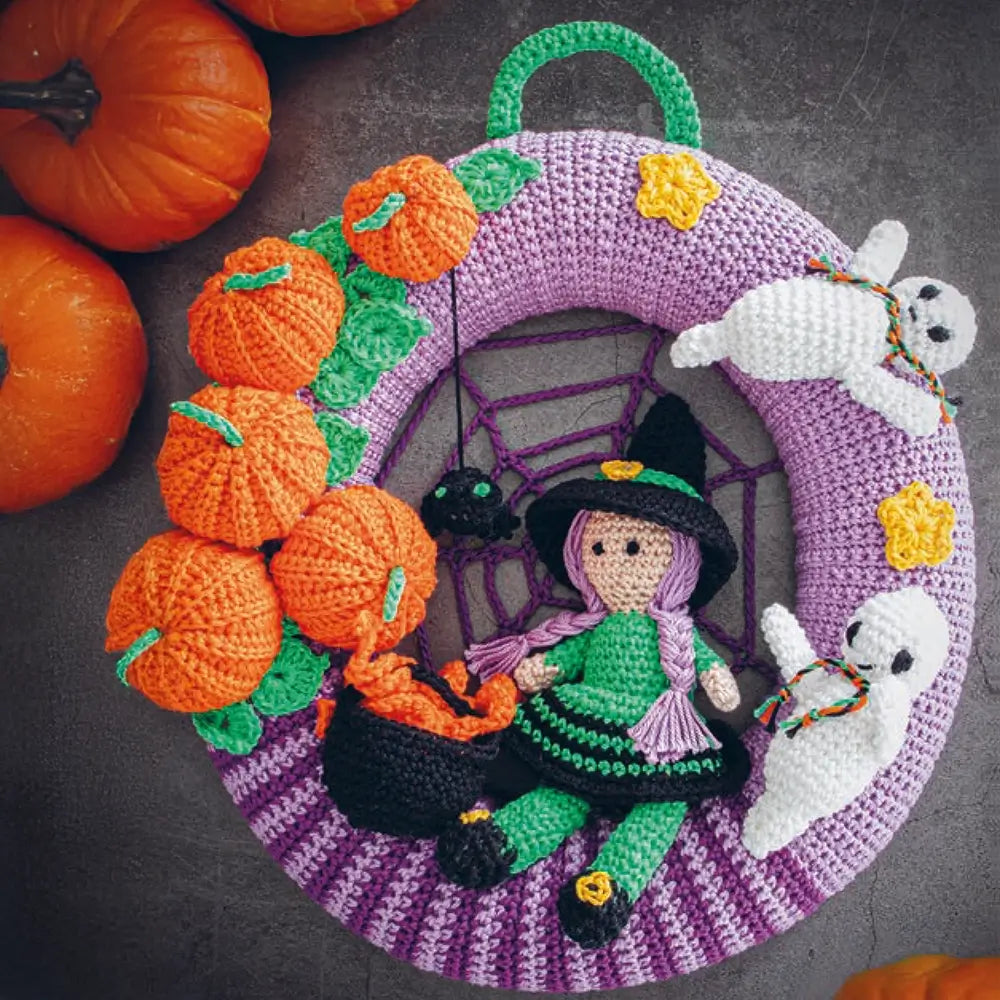 Türkranz Halloween Wreath (Häkelset)