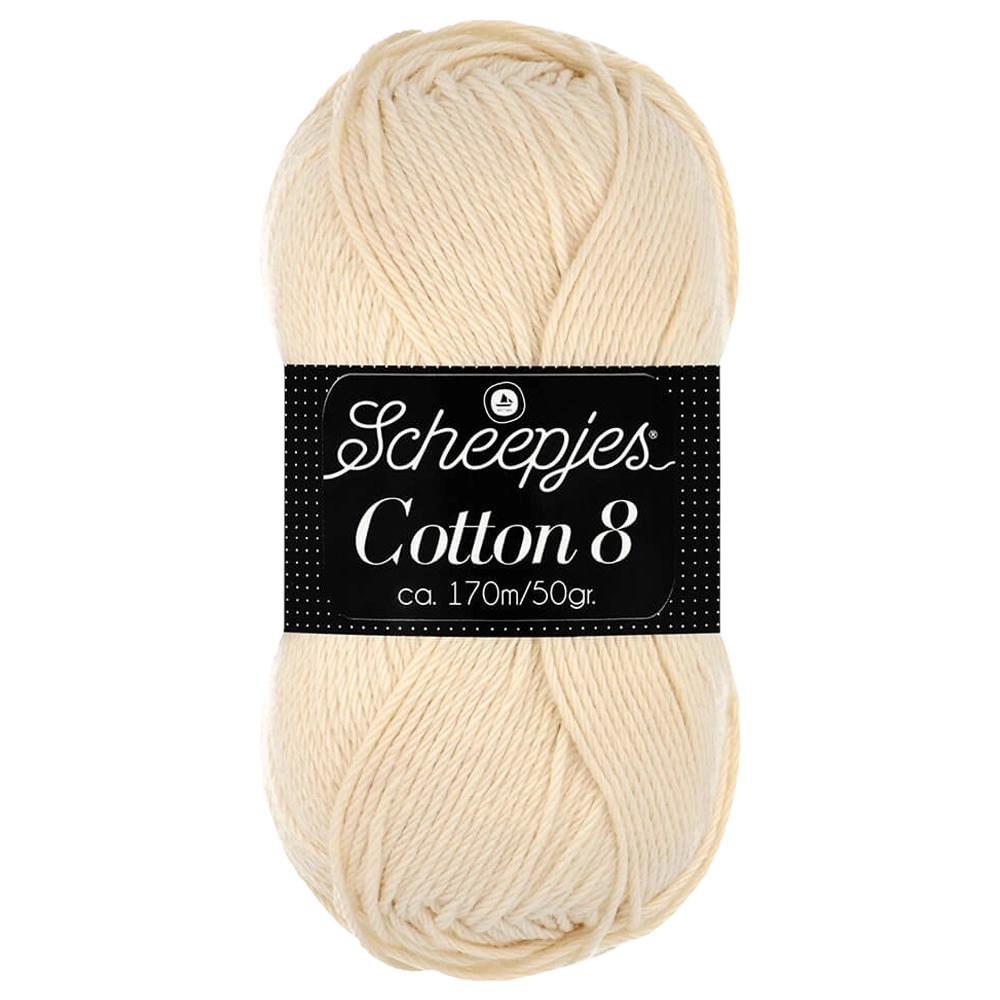 #Farbe_Scheepjes Cotton 8 | 501 Hellcreme