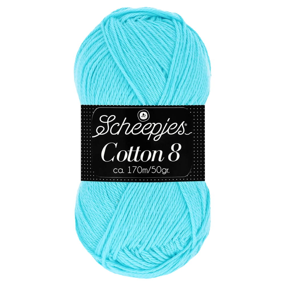 #Farbe_Scheepjes Cotton 8 | 622 Helltürkis