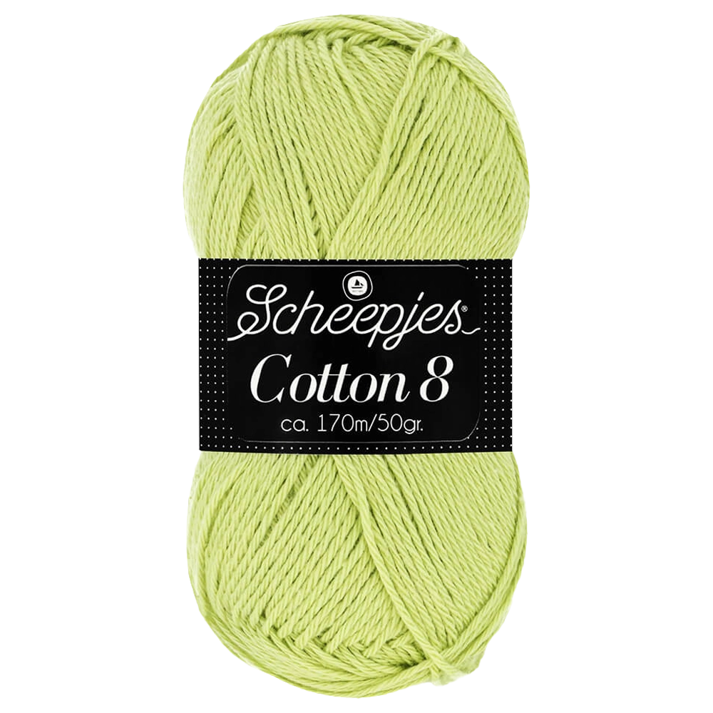 #Farbe_Scheepjes Cotton 8 | 824 Gelbgrün