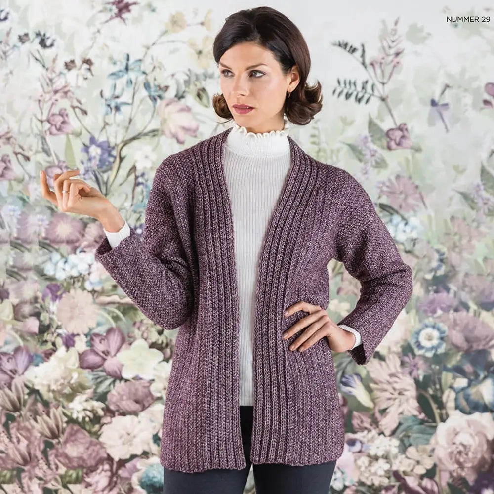 Cardigan Herringbone (Häkelset)