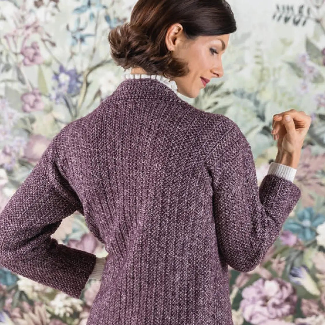 Cardigan Herringbone (Häkelset)