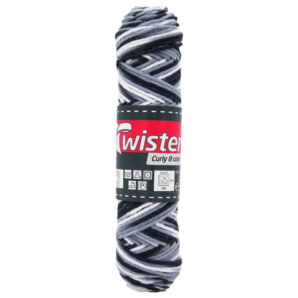 #Farbe_Twister Curly 8 Color | 104 Silber-Grau-Anthrazit