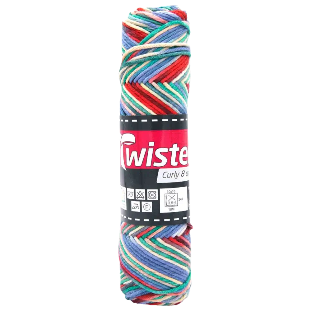 #Farbe_Twister Curly 8 Color | 111 Blau-Grün-Rot