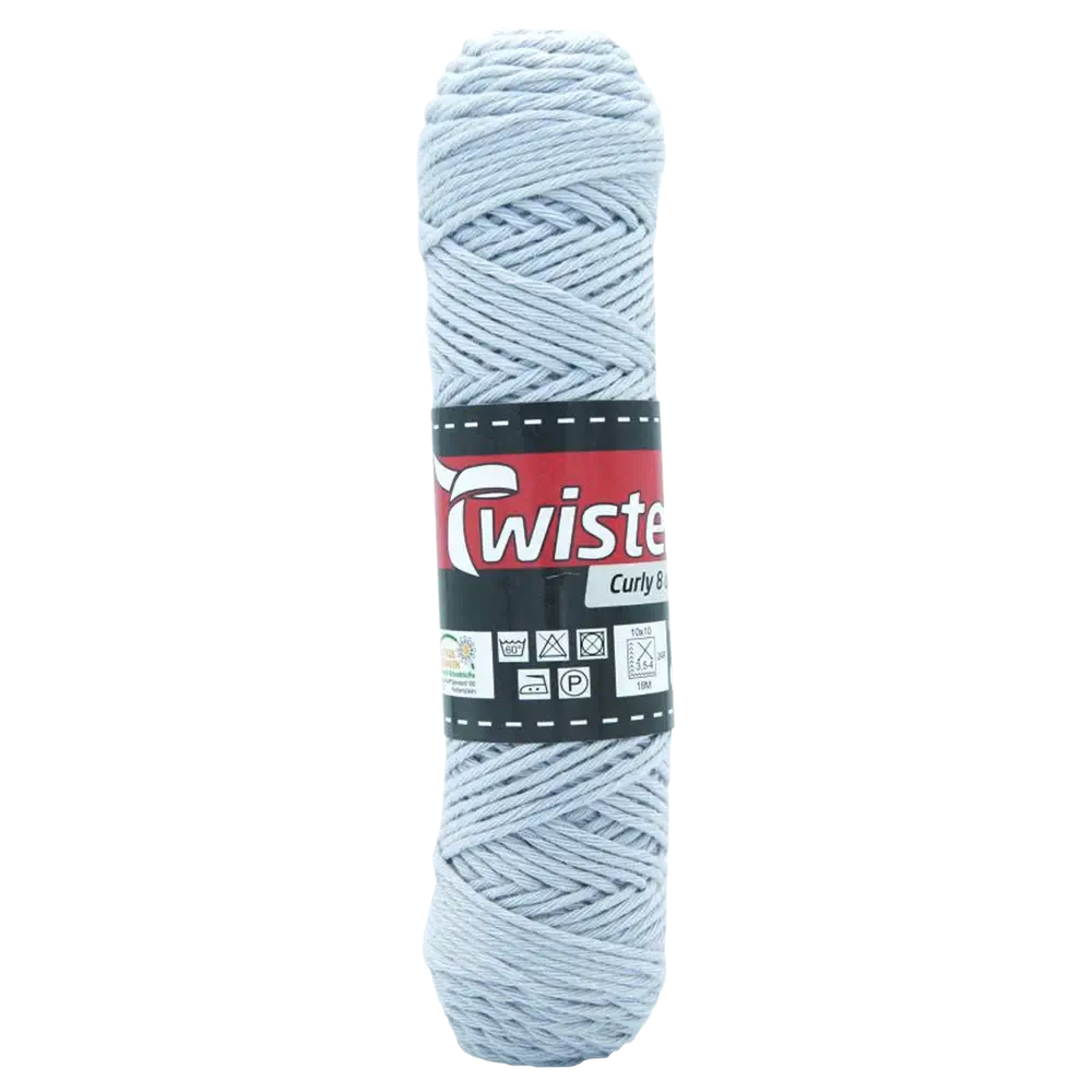 #Farbe_Twister Curly 8 uni | 12 Silber