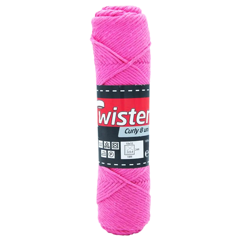 #Farbe_Twister Curly 8 uni | 32 Pink