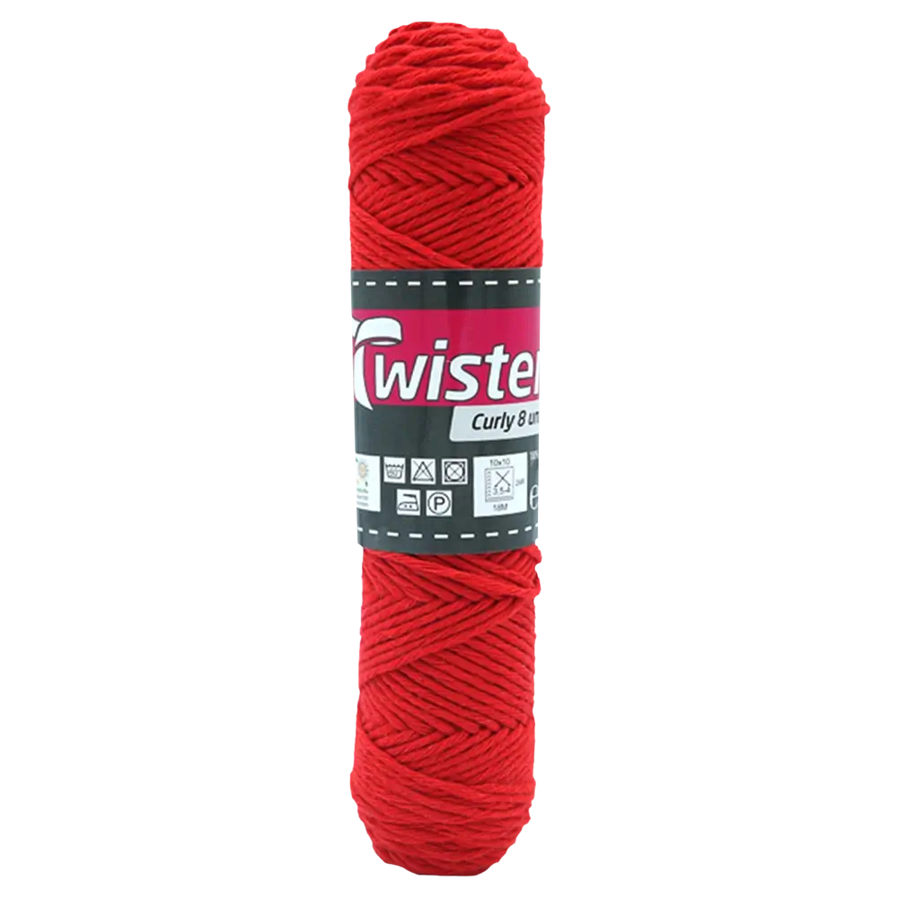 #Farbe_Twister Curly 8 uni | 35 Rot