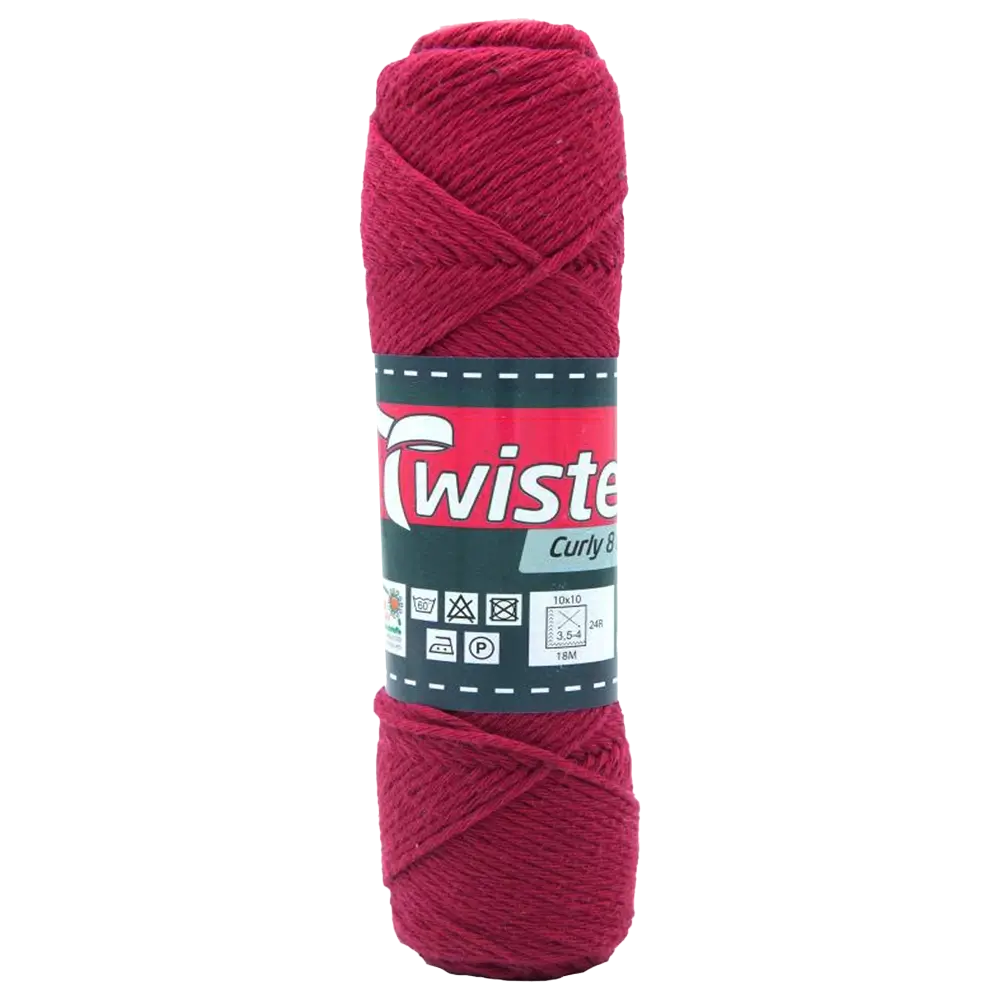 #Farbe_Twister Curly 8 uni | 37 Bordeaux