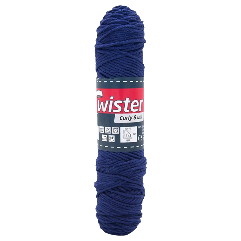 #Farbe_Twister Curly 8 uni | 59 Marine