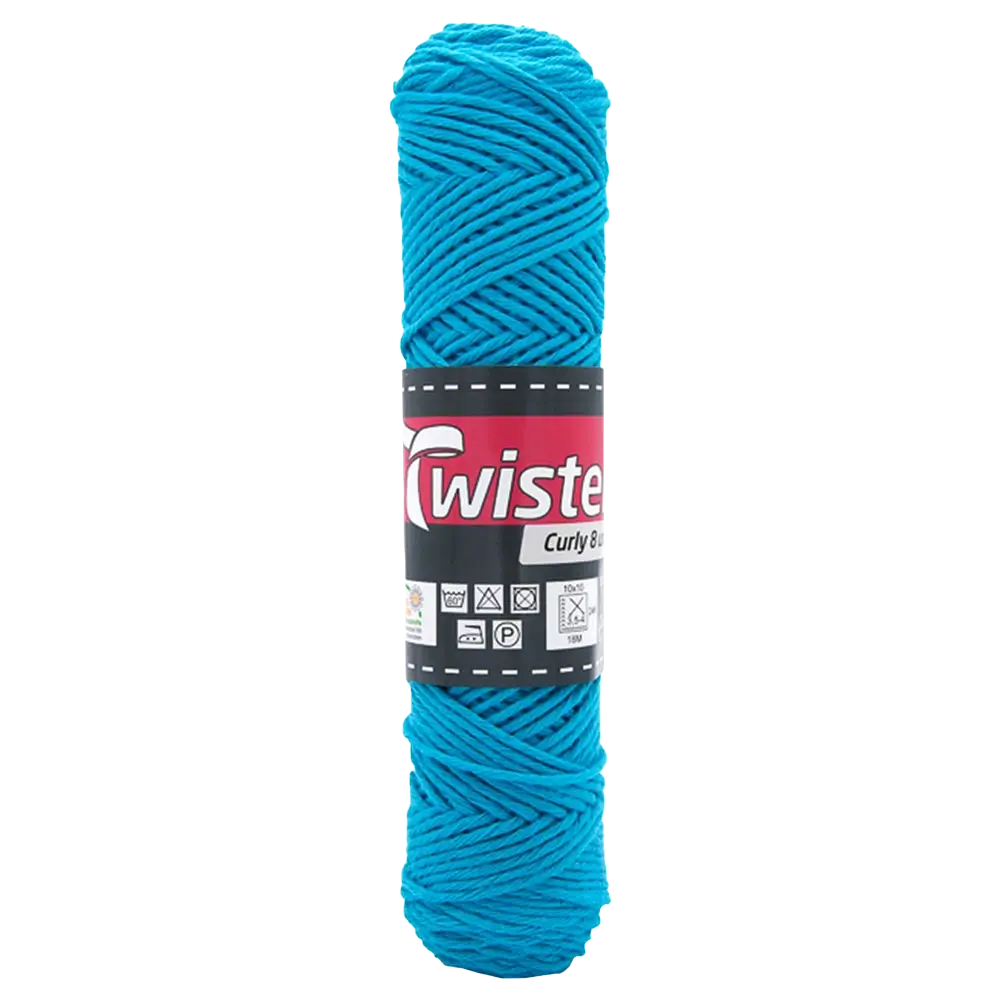 #Farbe_Twister Curly 8 uni | 69 Smaragd