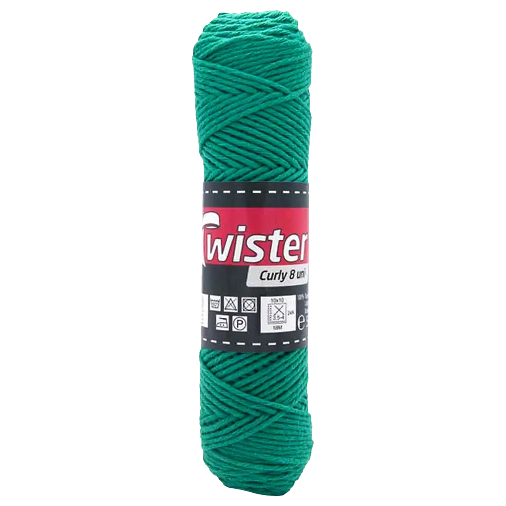 #Farbe_Twister Curly 8 uni | 75 Grün