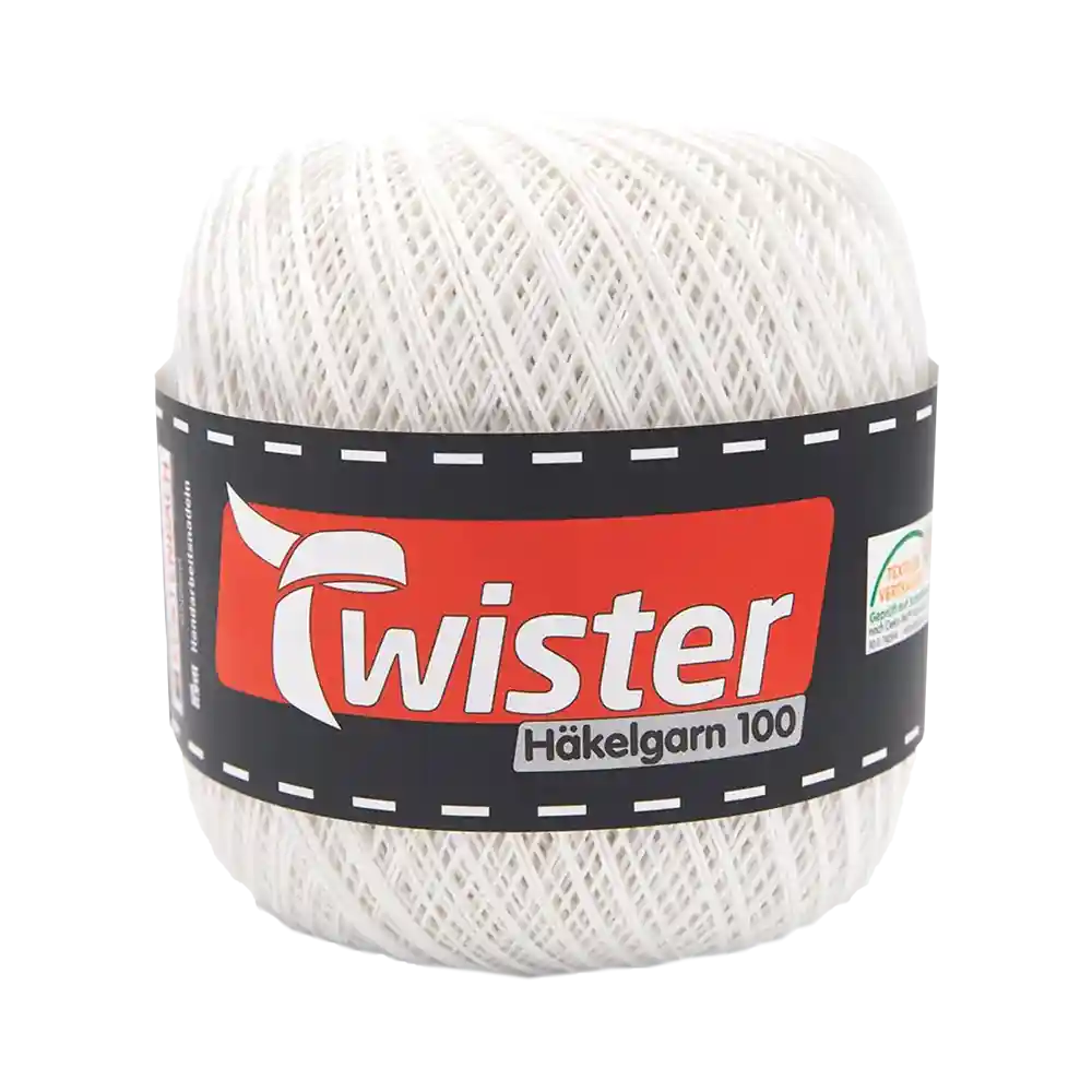 #Farbe_Twister Häkelgarn 100 | 10 Weiß