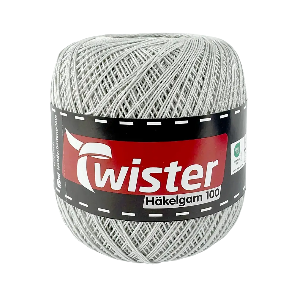 #Farbe_Twister Häkelgarn 100 | 14 Hellgrau