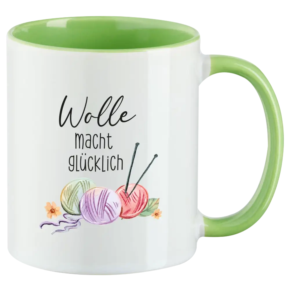 Tasse T105 Wolle macht glücklich