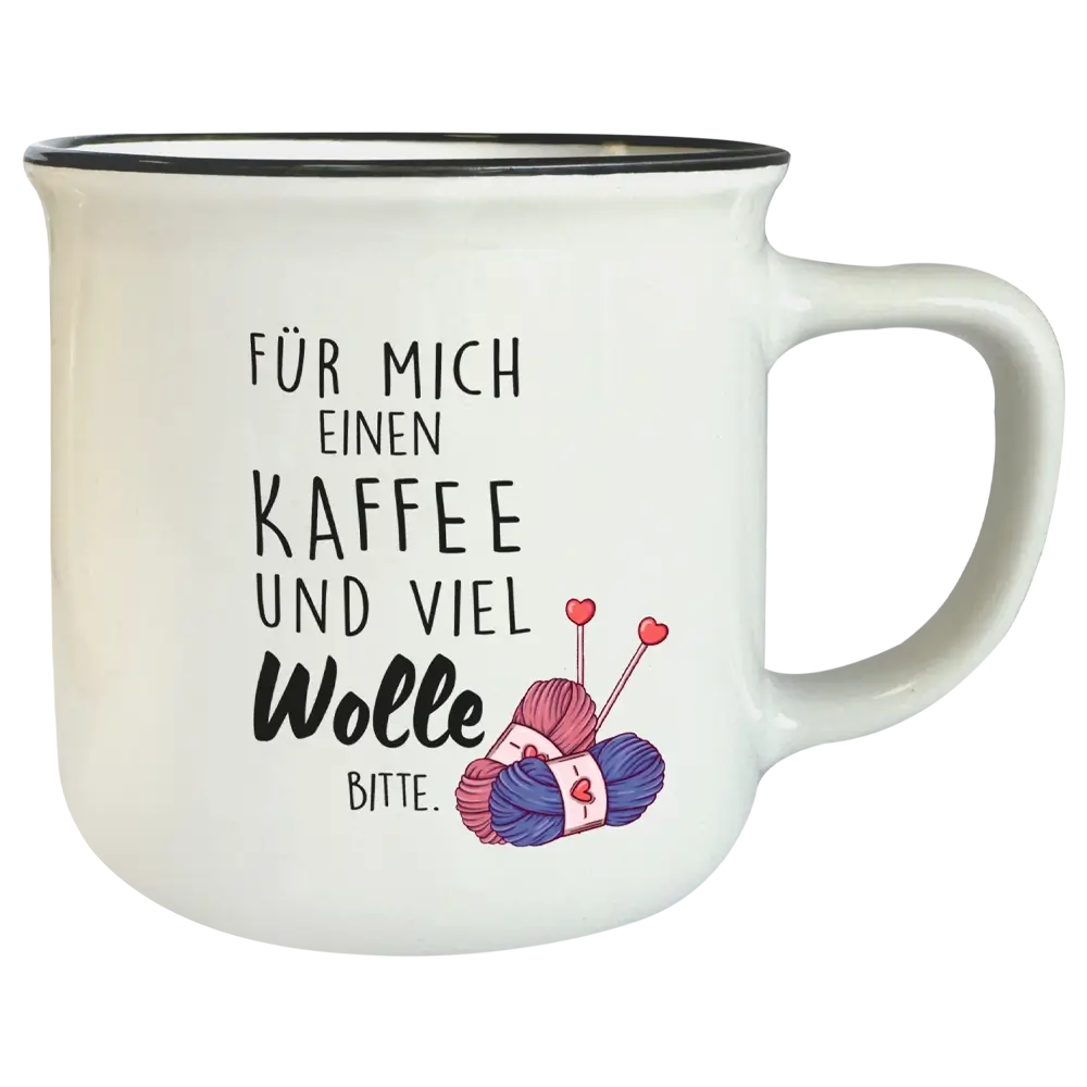 Tasse T109: Für mich einen Kaffee und viel Wolle bitte