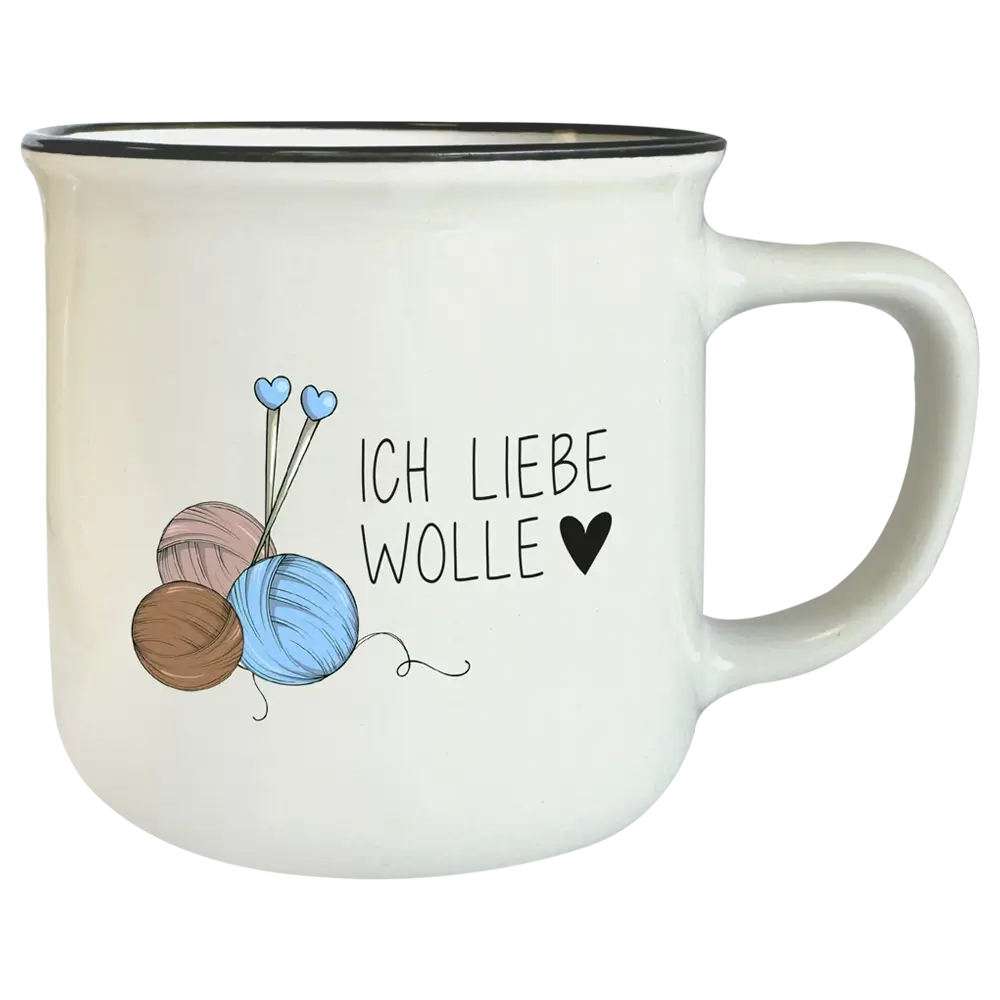 Tasse T110: Ich liebe Wolle