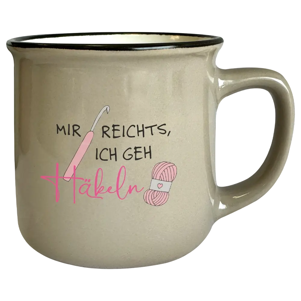 Tasse T135: Mir reichts, ich geh Häkeln