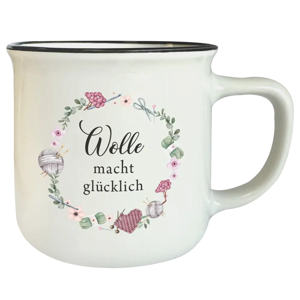 Tasse T136: Wolle macht glücklich