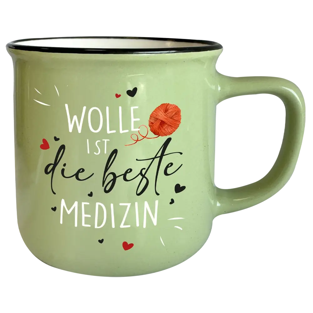 Tasse T142: Wolle ist die beste Medizin