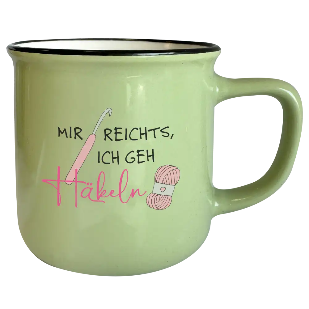 Tasse T160: Mir reichts, ich geh Häkeln