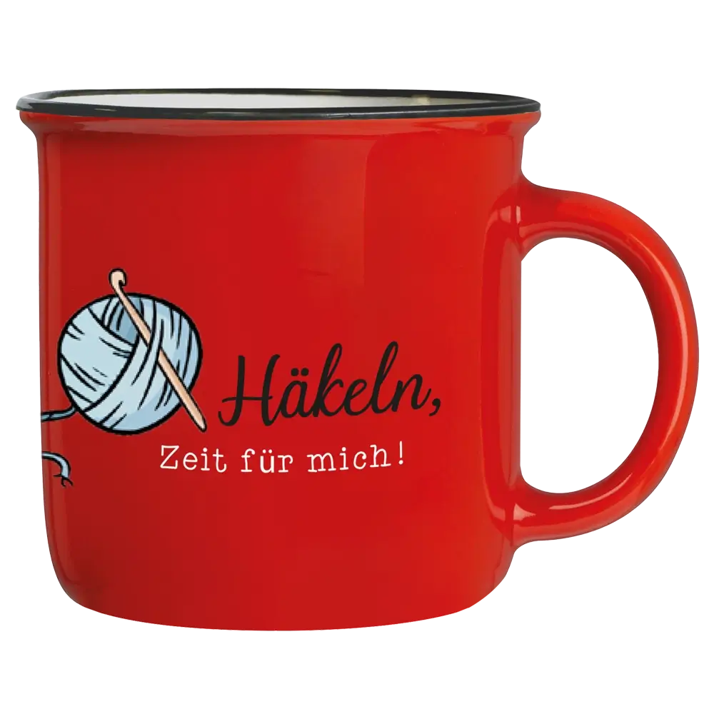 Tasse T167: Häkeln, Zeit für mich!