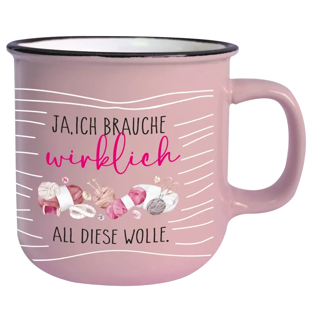 Jumbo-Tasse T172: Ja, ich brauche wirklich all diese Wolle