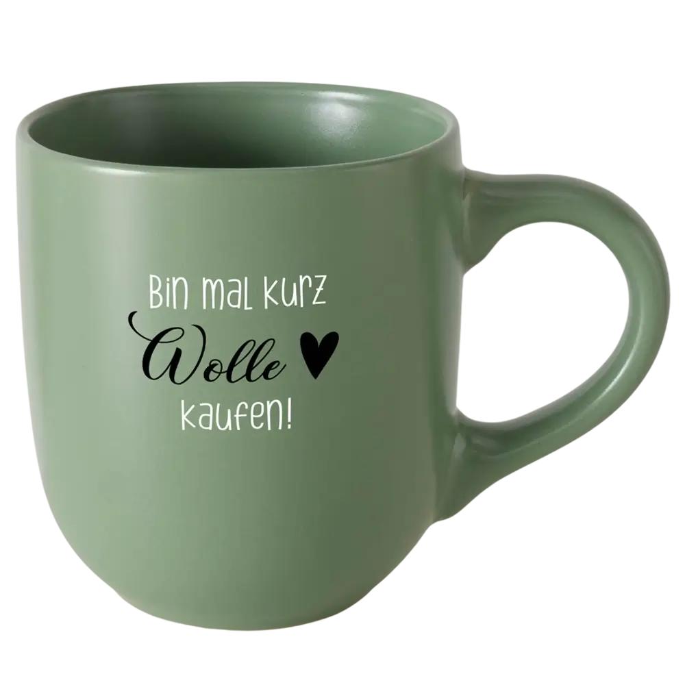 Tasse T173: Bin mal kurz Wolle kaufen