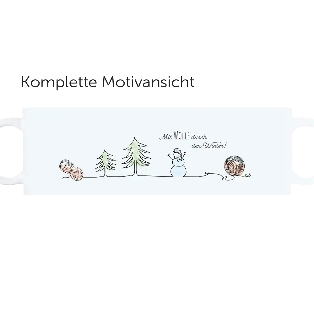 Tasse T181: Mit Wolle durch den Winter