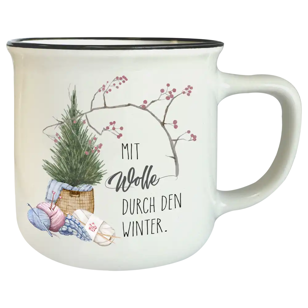 Tasse T182: Mit Wolle durch den Winter