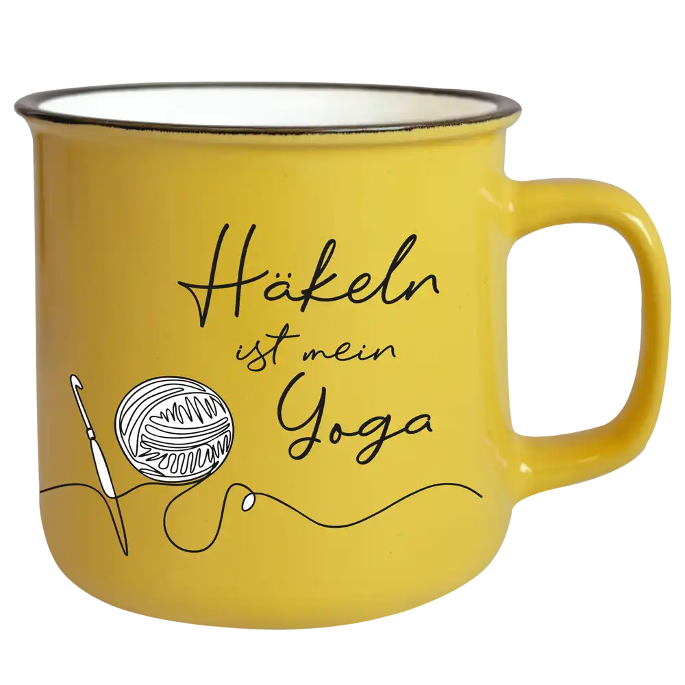 Jumbo-Tasse T185: Häkeln ist mein Yoga