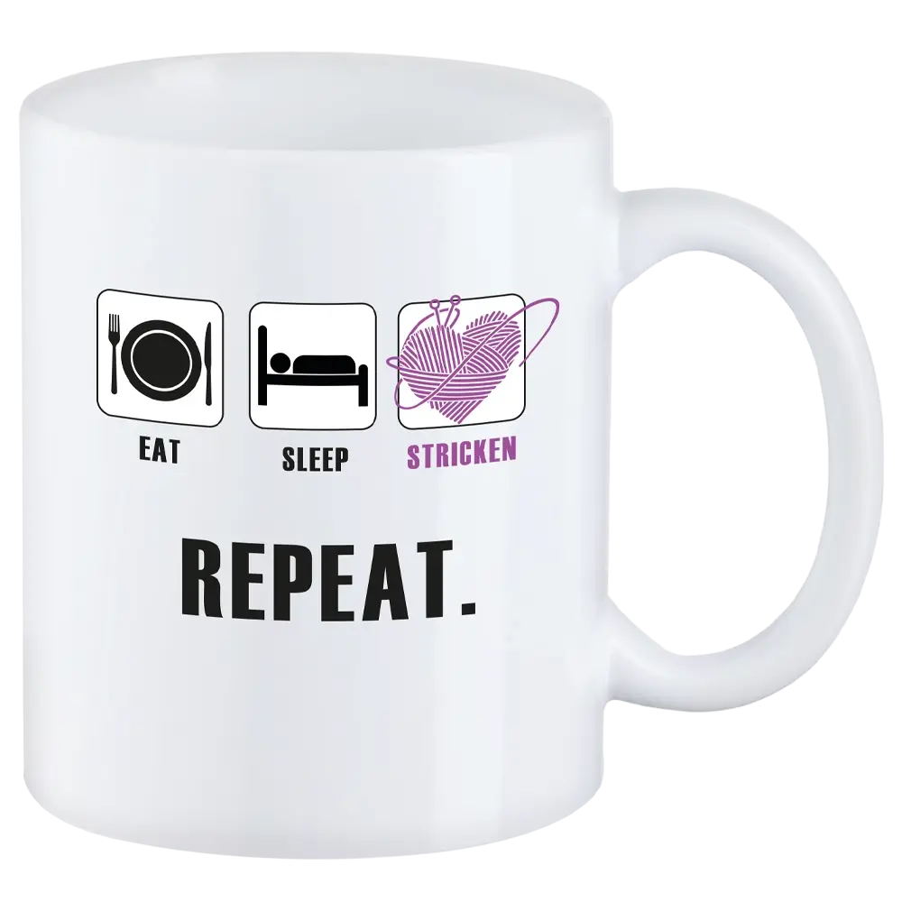 Tasse T19: Eat - Sleep - Stricken - Repeat