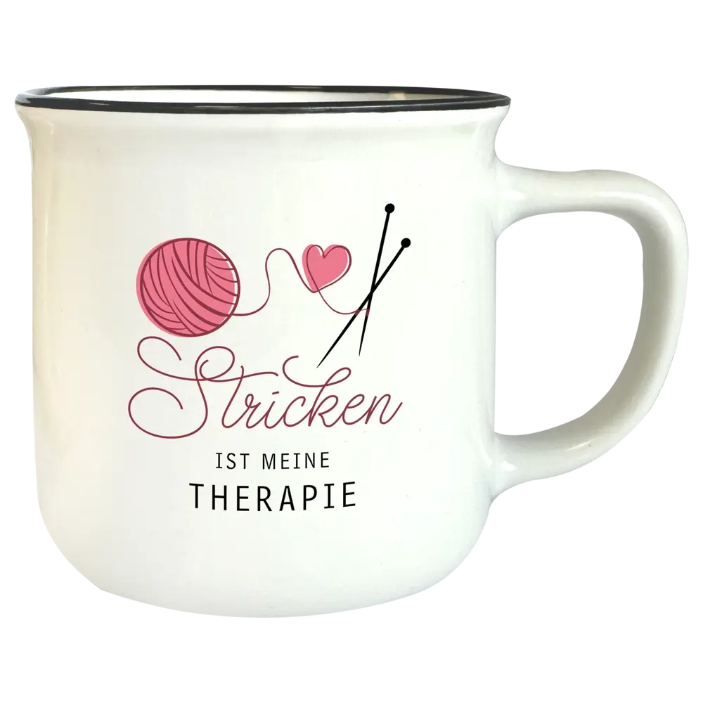 Tasse T73: Stricken ist meine Therapie