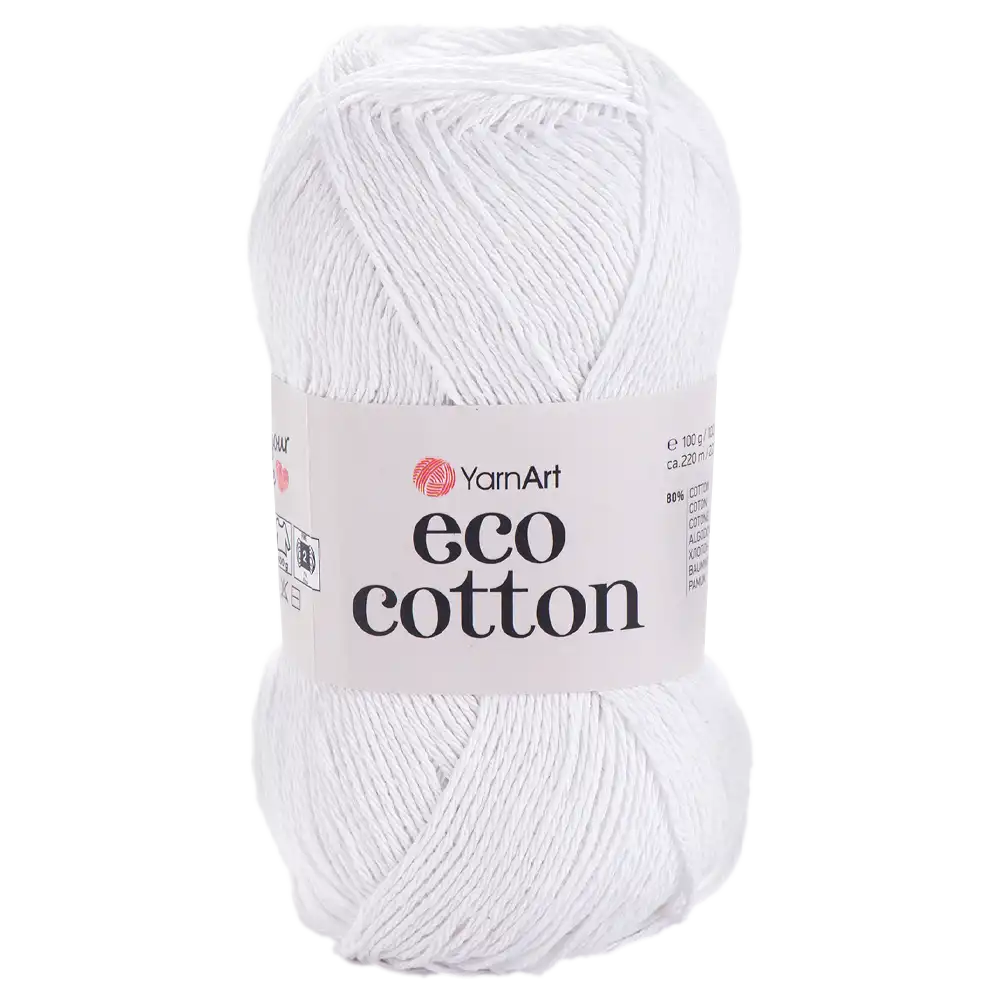 #Farbe_YarnArt Eco-Cotton | 760 Weiß