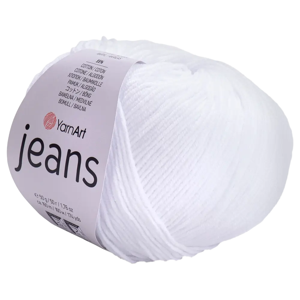 #Farbe_YarnArt Jeans | 62 Schneeweiß