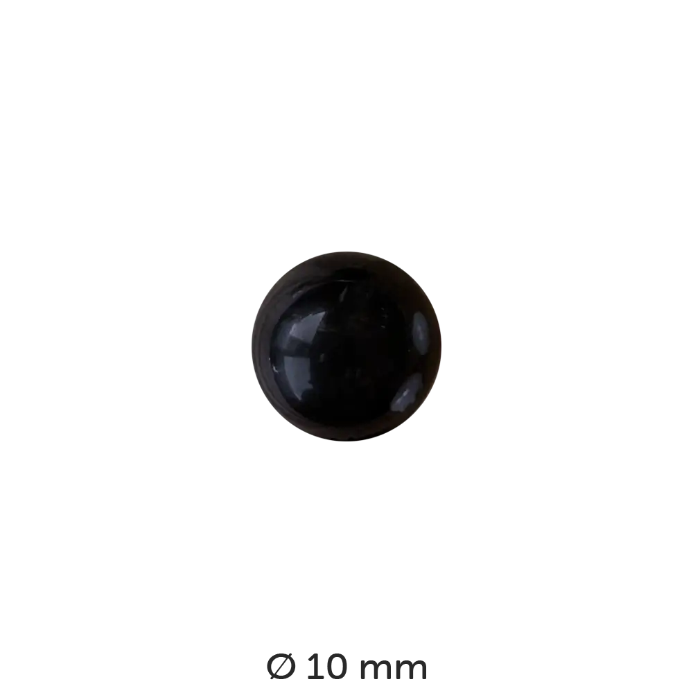 #Farbe_Dill Kugelknopf Schwarz | 190944 10 mm