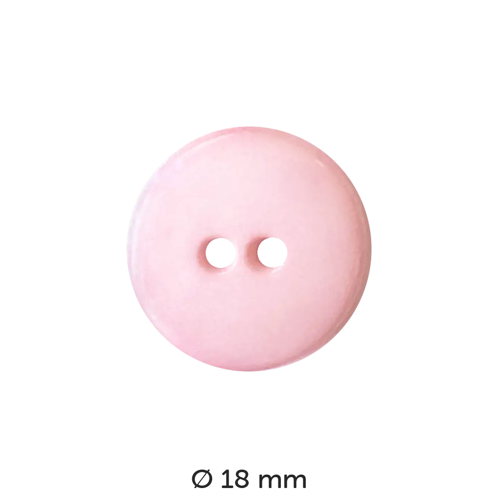 #Farbe_Dill Knopf rund glänzend 18 mm | 191041 Rosa
