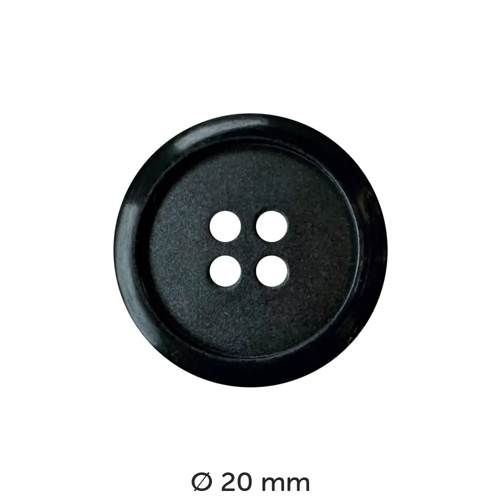 #Modell_Dill Knopf rund | 210587 Schwarz 20 mm