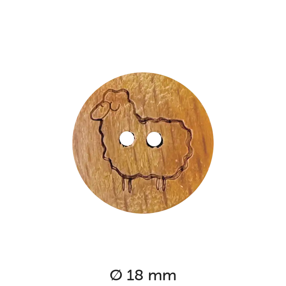 #Modell_Dill Holzknopf | 241179 Schaf 18 mm